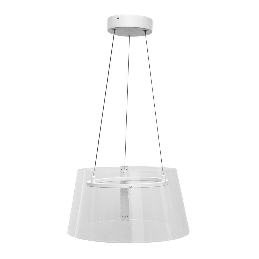 Lámpara de suspender AKRIL I - 12W - Acabado blanco - Luz cálida