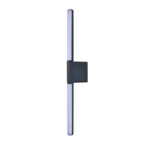 Lámpara de pared exterior - LED Integrado - 12.5W - Luz cálida - Acabado gris oscuro