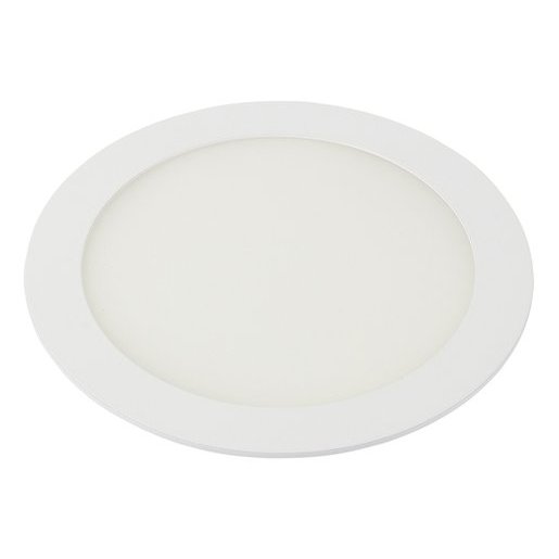 Ojo de buey empotrable LED - 12W - Acabado blanco - Luz templada