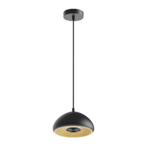 Lámpara de suspender MUSCA - 15W - Acabado negro - Luz cálida