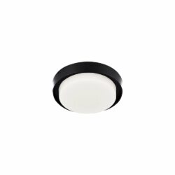 Plafón LED de sobreponer - 15W - Acabado negro - Luz cálida