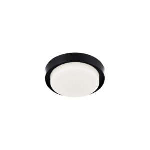 Plafón LED de sobreponer - 15W - Acabado negro - Luz cálida