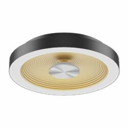 Plafón LED de sobreponer - 18W - Acabado negro - Kelvin seleccionable