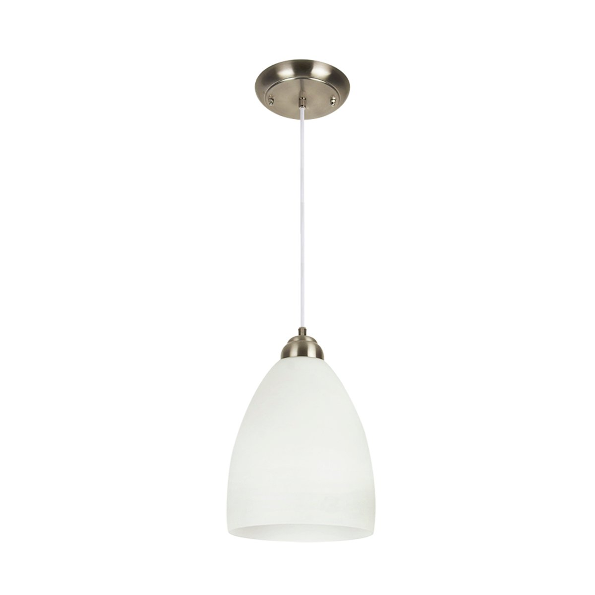 Lámpara de suspender MASSA - 1 luz E27 - Acabado cristal opalino