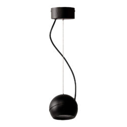 Lámpara de suspender TUPA - 20W - Acabado negro - Luz cálida