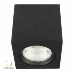Cubo de sobreponer LED - 20W - Acabado negro - Luz cálida