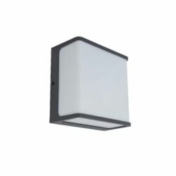 Lámpara de pared exterior - LED Integrado - 20W - Luz cálida - Acabado gris oscuro