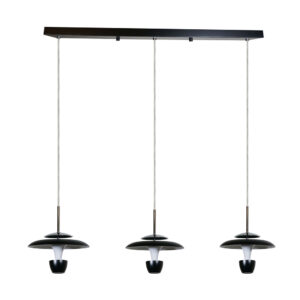 Lámpara de suspender MAHAS II - 23W - Acabado negro - Luz cálida