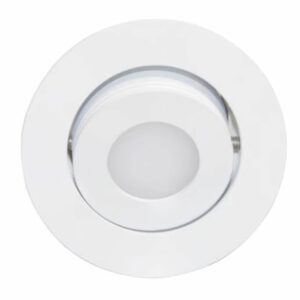 Ojo de buey empotrable LED - 3W - Acabado blanco - Luz cálida