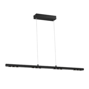 Lámpara de suspender ZUBENE V - 43W - Acabado negro - Luz cálida