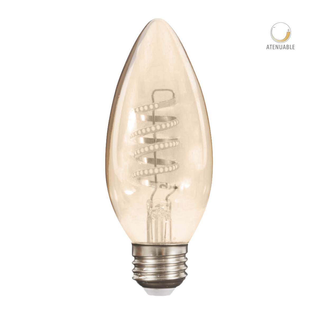 Bombilla torpedo LED C35 - 3.8W - luz cálida