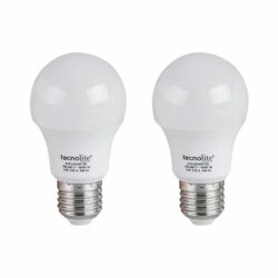 Caja de 2 bombillas LED A19 - 5W - Luz fria