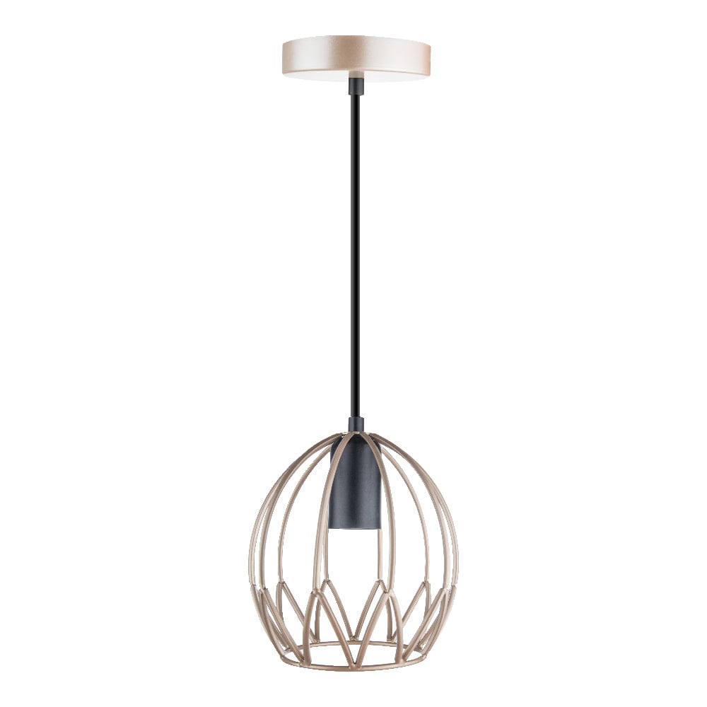 Lámpara de suspender KITAL I - 1 luz E27 - Acabado dorado