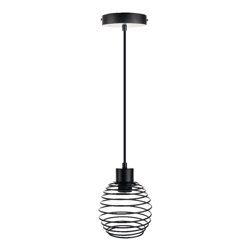 Lámpara de suspender KITAL II - 1 luz E27 - Acabado negro
