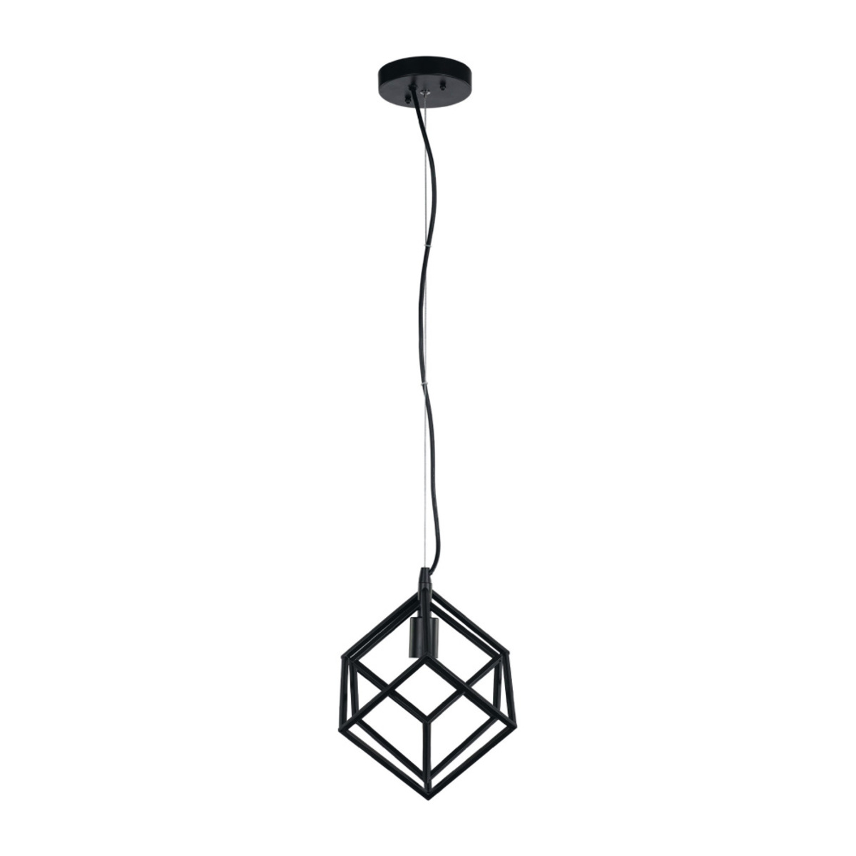 Lámpara de suspender MERAK - 1 luz E27 - Acabado negro