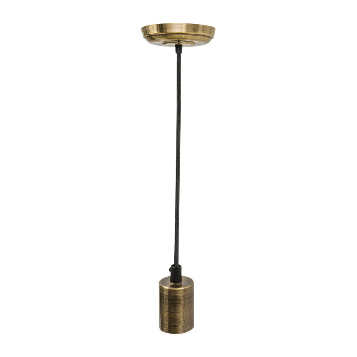 Lámpara de suspender socket colgante - 1 luz E27 - Acabado hierro antiguo