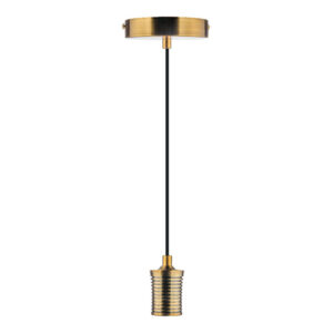 Lámpara de suspender - 1 luz E27 - Acabado dorado