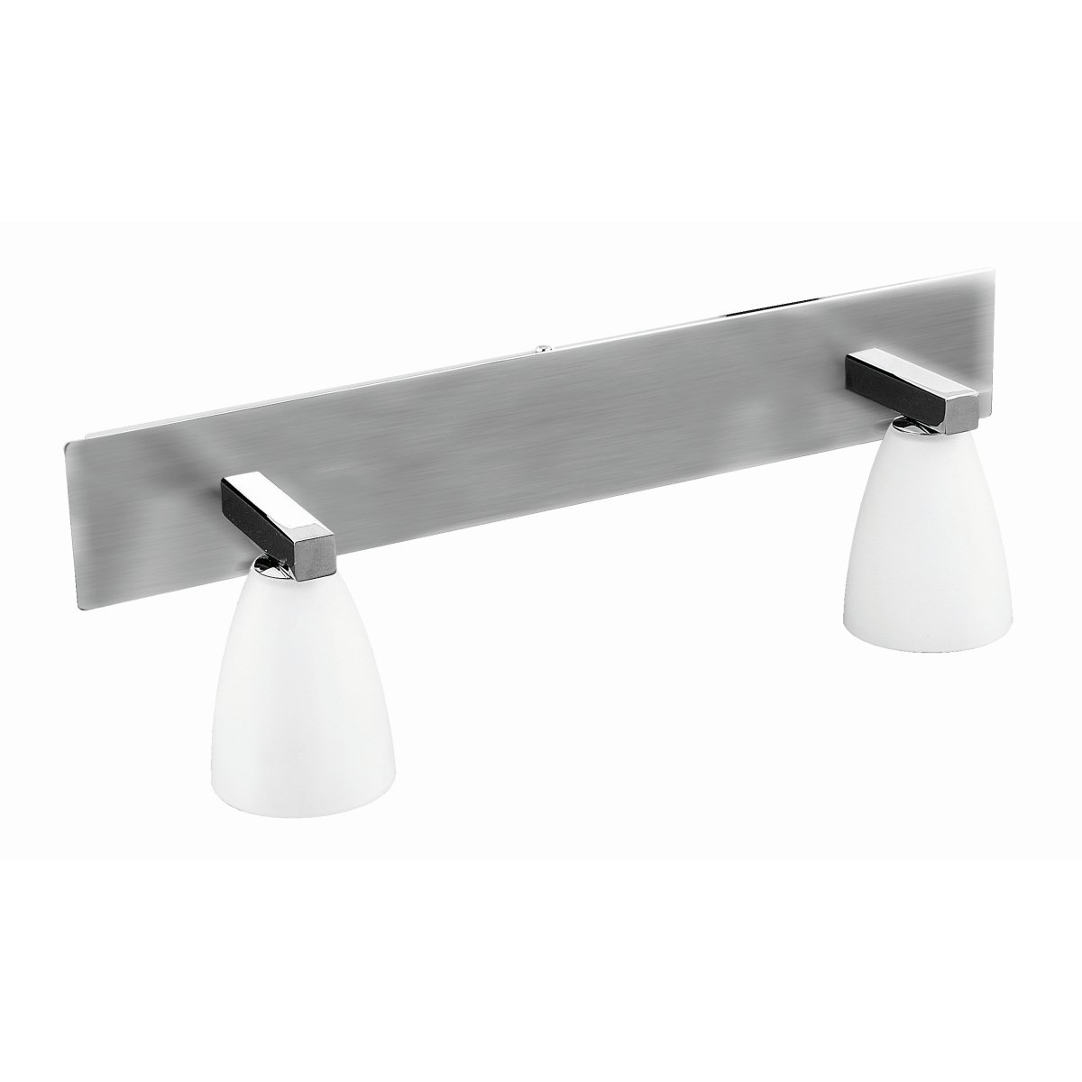 Lámpara de pared interior - Para 2 luces G9 - Satinado / Cristal Opalino