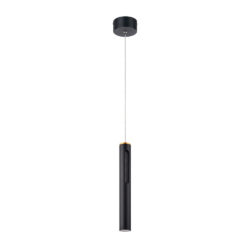 Lámpara de suspender ZUBENE VI - 8W - Acabado negro - Luz cálida