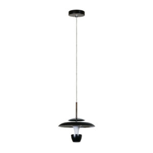 Lámpara de suspender MAHAS I - 8W - Acabado negro - Luz cálida