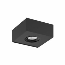 Cubo de sobreponer LED dirigible - 8W - Acabado negro - Luz cálida
