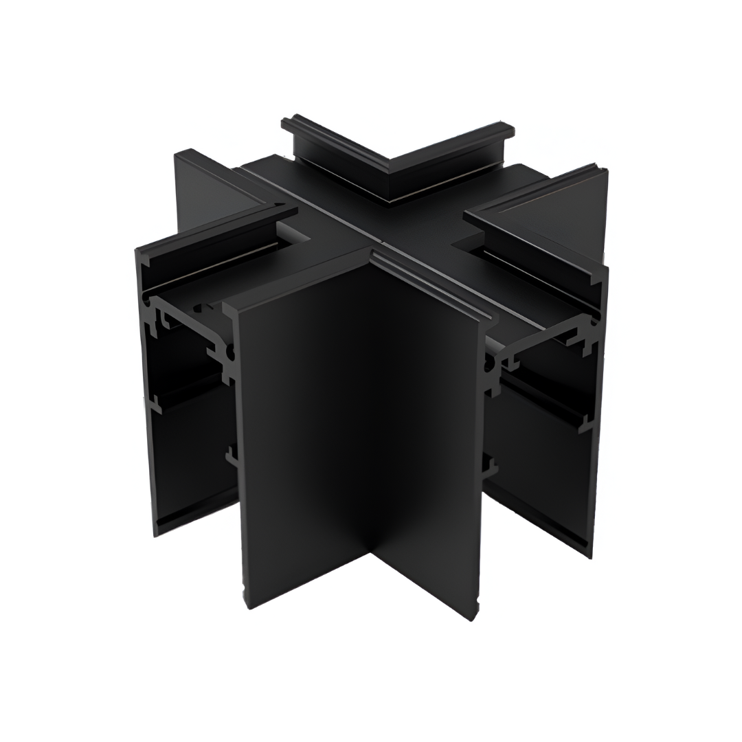 Accesorio conector X - Sobreponer/ Suspender - Sistema Magnetrack Pro