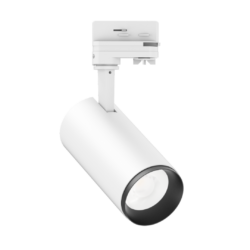 Lámpara de riel con LED integrado - 15W - Acabado blanco - Luz cálida