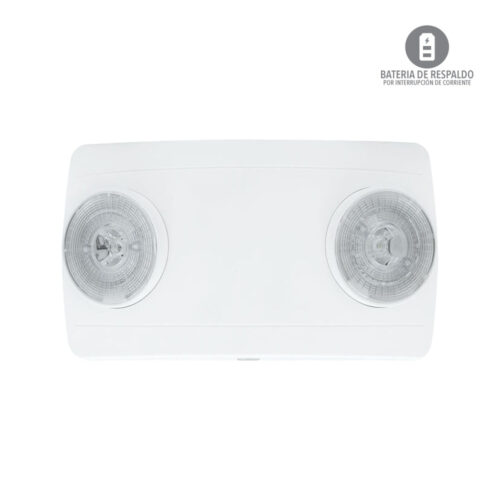 Lámpara de emergencia - LED integrado - 2W - cabezas dirigibles
