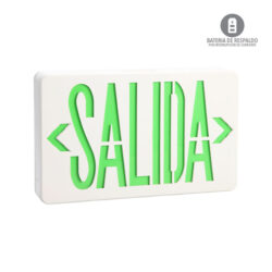 Rótulo Salida LED - Letras verdes - LED integrado - 3W