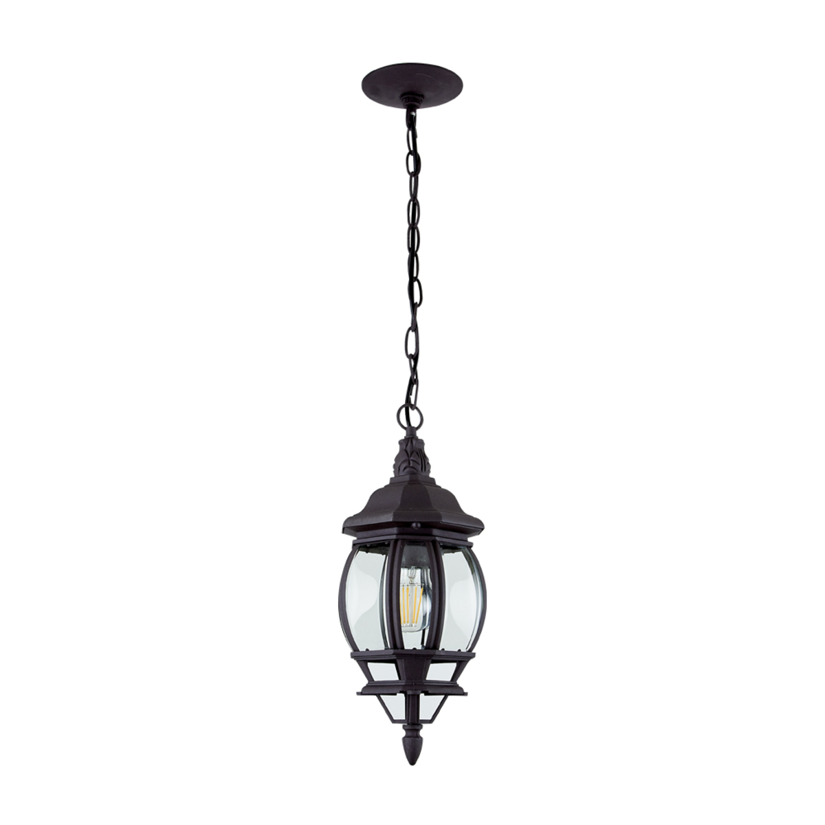 Farol para suspender - 26W - Para 1 luz E27 - Acabado Café
