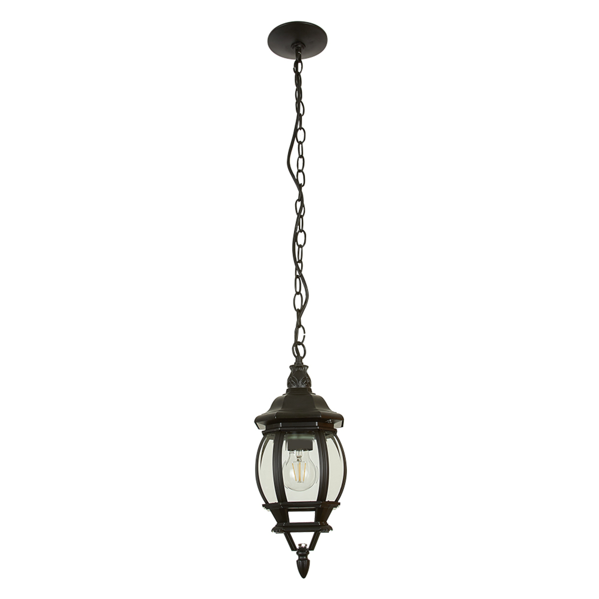 Farol para suspender - 26W - Para 1 luz E27 - Acabado negro
