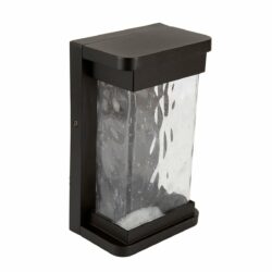 Lámpara de pared exterior - LED Integrado - 16W - Luz cálida - Acabado negro