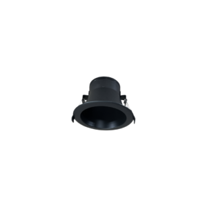 Ojo de buey empotrable LED - 9W - Acabado negro - Luz cálida