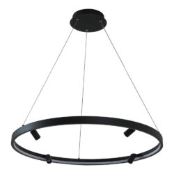 Lámpara de suspender CURAZAO - 42W - Acabado negro - Luz cálida