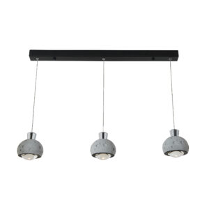 Lámpara de suspender PASCUA - 24W - Acabado negro/gris - Luz cálida