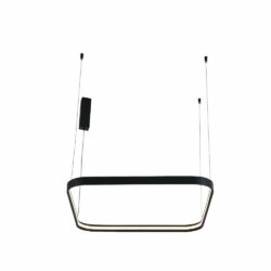 Lámpara de suspender LANZAROTE - 32W - Acabado negro - Luz cálida