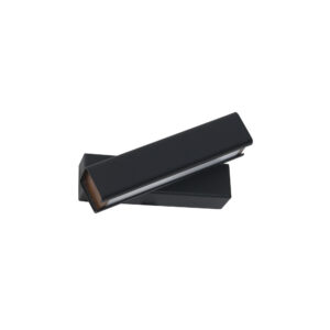 Lámpara de pared interior - LED Integrado - 8W - Luz cálida - Acabado negro/madera